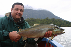 Salmon trout fishing